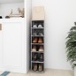 vidaXL Schuhschrank Betongrau 27,5x27x102 cm Holzwerkstoff vidaXL Schuhschrank Betongrau 27,5x27x102 cm Holzwerkstoff