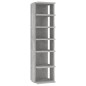 vidaXL Schuhschrank Betongrau 27,5x27x102 cm Holzwerkstoff vidaXL Schuhschrank Betongrau 27,5x27x102 cm Holzwerkstoff