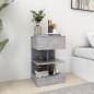 vidaXL Nachttische 2 Stk. Betongrau 40x35x65 cm vidaXL Nachttische 2 Stk. Betongrau 40x35x65 cm