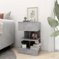 vidaXL Nachttische 2 Stk. Betongrau 40x35x65 cm vidaXL Nachttische 2 Stk. Betongrau 40x35x65 cm