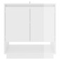 vidaXL Sideboard Hochglanz-Weiß 70x41x75 cm Holzwerkstoff vidaXL Sideboard Hochglanz-Weiß 70x41x75 cm Holzwerkstoff