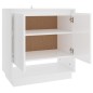 vidaXL Sideboard Hochglanz-Weiß 70x41x75 cm Holzwerkstoff vidaXL Sideboard Hochglanz-Weiß 70x41x75 cm Holzwerkstoff