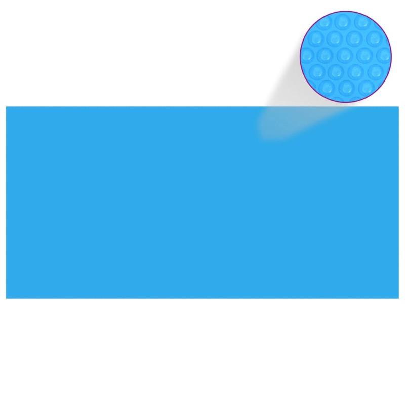 Rechteckige Pool-Abdeckung PE Blau 450 x 220 cm Rechteckige Pool-Abdeckung PE Blau 450 x 220 cm