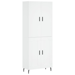 Highboard Weiß 69,5x34x180 cm Holzwerkstoff