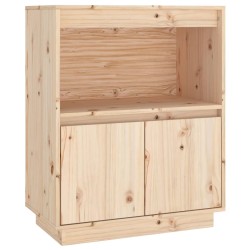 vidaXL Sideboard 60x34x75 cm Massivholz Kiefer