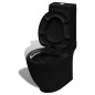 vidaXL Stand-WC & Bidet Set Schwarz Keramik vidaXL Stand-WC & Bidet Set Schwarz Keramik