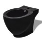 vidaXL Stand-WC & Bidet Set Schwarz Keramik vidaXL Stand-WC & Bidet Set Schwarz Keramik