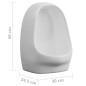 vidaXL Wandurinal mit Spülventil Keramik Weiß vidaXL Wandurinal mit Spülventil Keramik Weiß