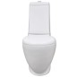 vidaXL Toiletten & Bidet Set Weiß Keramik vidaXL Toiletten & Bidet Set Weiß Keramik