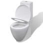vidaXL Toiletten & Bidet Set Weiß Keramik vidaXL Toiletten & Bidet Set Weiß Keramik