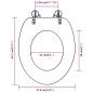 vidaXL Toilettensitze mit Deckel 2 Stk. MDF Altholz vidaXL Toilettensitze mit Deckel 2 Stk. MDF Altholz