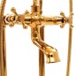 vidaXL Freistehende Badewannenarmatur Edelstahl 99,5 cm Golden vidaXL Freistehende Badewannenarmatur Edelstahl 99,5 cm Golden
