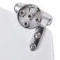 vidaXL Toilettensitz MDF Deckel mit Absenkautomatik Design Weiß vidaXL Toilettensitz MDF Deckel mit Absenkautomatik Design Weiß