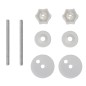 vidaXL Toilettensitz MDF Deckel mit Absenkautomatik Design Weiß vidaXL Toilettensitz MDF Deckel mit Absenkautomatik Design Weiß