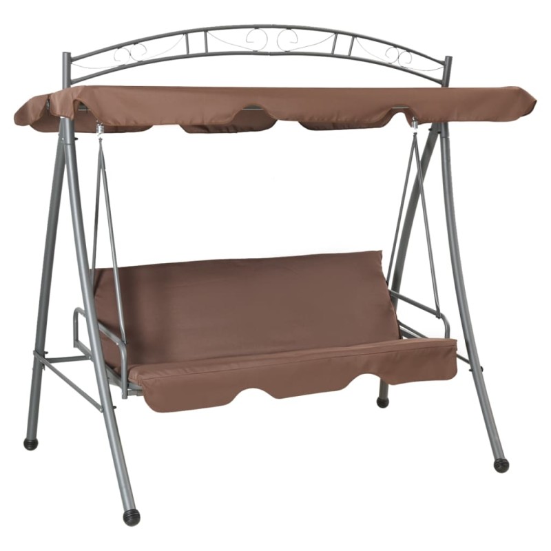 vidaXL Hollywoodschaukel mit Bettfunktion und Dach Kaffeebraun vidaXL Hollywoodschaukel mit Bettfunktion und Dach Kaffeebraun