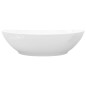 vidaXL Luxus Keramik Waschbecken Oval Weiß 40 x 33 cm vidaXL Luxus Keramik Waschbecken Oval Weiß 40 x 33 cm