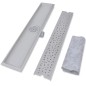 vidaXL Duschrinne 730x140 mm Edelstahl Löcher-Design vidaXL Duschrinne 730x140 mm Edelstahl Löcher-Design