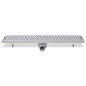 vidaXL Duschrinne 730x140 mm Edelstahl Löcher-Design vidaXL Duschrinne 730x140 mm Edelstahl Löcher-Design