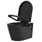 vidaXL Hänge-Toilette mit Einbau-Spülkasten Keramik Schwarz vidaXL Hänge-Toilette mit Einbau-Spülkasten Keramik Schwarz