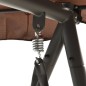 vidaXL Hollywoodschaukel mit Bettfunktion und Dach Kaffeebraun vidaXL Hollywoodschaukel mit Bettfunktion und Dach Kaffeebraun