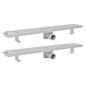 vidaXL Lineare Duschrinnen 2 Stk. Wellen 730 x 140 mm Edelstahl vidaXL Lineare Duschrinnen 2 Stk. Wellen 730 x 140 mm Edelstahl