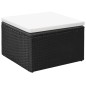 vidaXL 3-tlg. Garten-Lounge-Set Poly Rattan Schwarz und Weiß vidaXL 3-tlg. Garten-Lounge-Set Poly Rattan Schwarz und Weiß
