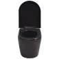 vidaXL Wandmontierte Toilette Keramik Schwarz vidaXL Wandmontierte Toilette Keramik Schwarz