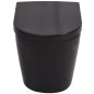 vidaXL Wandmontierte Toilette Keramik Schwarz vidaXL Wandmontierte Toilette Keramik Schwarz
