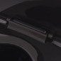 vidaXL Wandmontierte Toilette Keramik Schwarz vidaXL Wandmontierte Toilette Keramik Schwarz