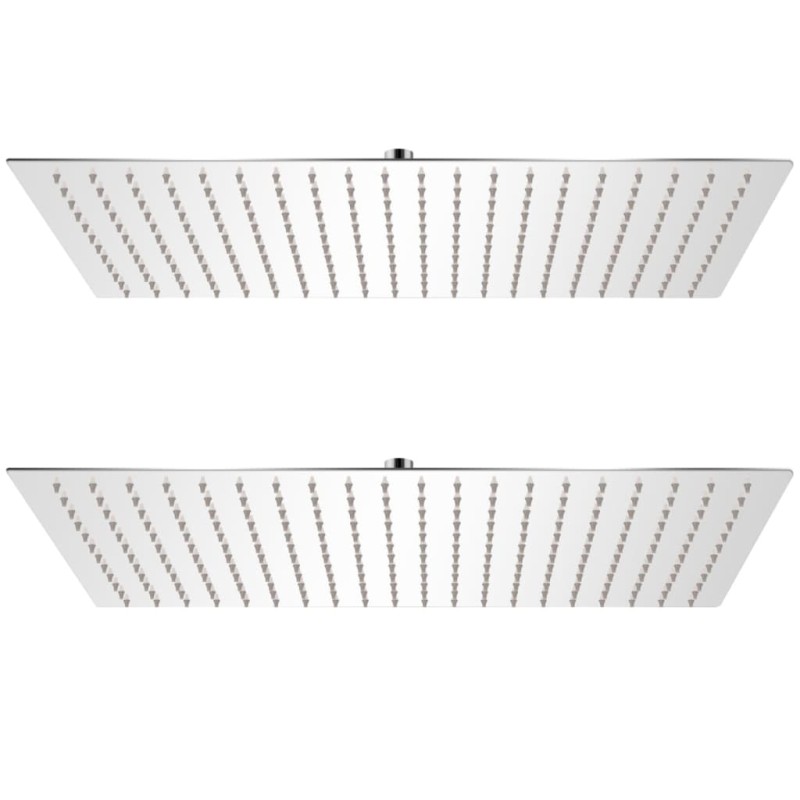 vidaXL Regenduschköpfe 2 Stk. Edelstahl 30 x 50 cm vidaXL Regenduschköpfe 2 Stk. Edelstahl 30 x 50 cm