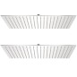 vidaXL Regenduschköpfe 2 Stk. Edelstahl 30 x 50 cm vidaXL Regenduschköpfe 2 Stk. Edelstahl 30 x 50 cm