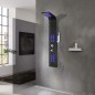 vidaXL Duschpaneel Aluminium 20x44x130 cm Schwarz vidaXL Duschpaneel Aluminium 20x44x130 cm Schwarz