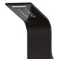 vidaXL Duschpaneel Aluminium 20x44x130 cm Schwarz vidaXL Duschpaneel Aluminium 20x44x130 cm Schwarz