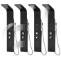 vidaXL Duschpaneel Aluminium 20x44x130 cm Schwarz vidaXL Duschpaneel Aluminium 20x44x130 cm Schwarz