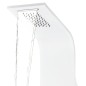 vidaXL Duschpaneel Aluminium 20x44x130 cm Weiß vidaXL Duschpaneel Aluminium 20x44x130 cm Weiß