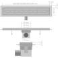 vidaXL Lineare Duschrinnen 2 Stk. Blasen 730 x 140 mm Edelstahl vidaXL Lineare Duschrinnen 2 Stk. Blasen 730 x 140 mm Edelstahl
