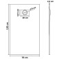vidaXL Duschwanne SMC Weiß 120×70 cm vidaXL Duschwanne SMC Weiß 120×70 cm