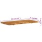 vidaXL Badezimmer-Waschtischplatte Massivholz Akazie 114x52x4 cm vidaXL Badezimmer-Waschtischplatte Massivholz Akazie 114x52x4 cm