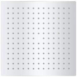 vidaXL Regenbrause Edelstahl 25x25 cm Quadratisch