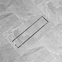 vidaXL Duschablauf Linear 530x140 mm Edelstahl 