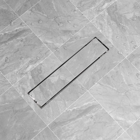 vidaXL Duschablauf Linear 530x140 mm Edelstahl 
