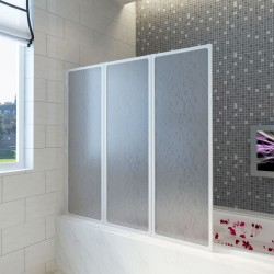 vidaXL Duschwand 117x120 cm 3-teilig Faltbar