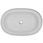 vidaXL Bad-Waschbecken mit Mischbatterie Keramik Oval Weiß vidaXL Bad-Waschbecken mit Mischbatterie Keramik Oval Weiß