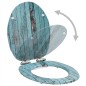 vidaXL Toilettensitz mit Soft-Close-Deckel MDF Altholz-Design vidaXL Toilettensitz mit Soft-Close-Deckel MDF Altholz-Design