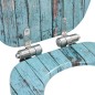 vidaXL Toilettensitz mit Soft-Close-Deckel MDF Altholz-Design vidaXL Toilettensitz mit Soft-Close-Deckel MDF Altholz-Design