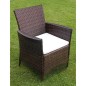 vidaXL 7-tlg. Garten-Essgruppe mit Auflagen Poly Rattan Braun vidaXL 7-tlg. Garten-Essgruppe mit Auflagen Poly Rattan Braun