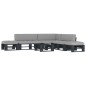 vidaXL 6-tlg. Paletten-Lounge-Set Schwarz Imprägniertes Kiefernholz vidaXL 6-tlg. Paletten-Lounge-Set Schwarz Imprägniertes Kiefernholz