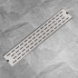 vidaXL Gerade Duschrinne Linien 630x140 mm Edelstahl vidaXL Gerade Duschrinne Linien 630x140 mm Edelstahl
