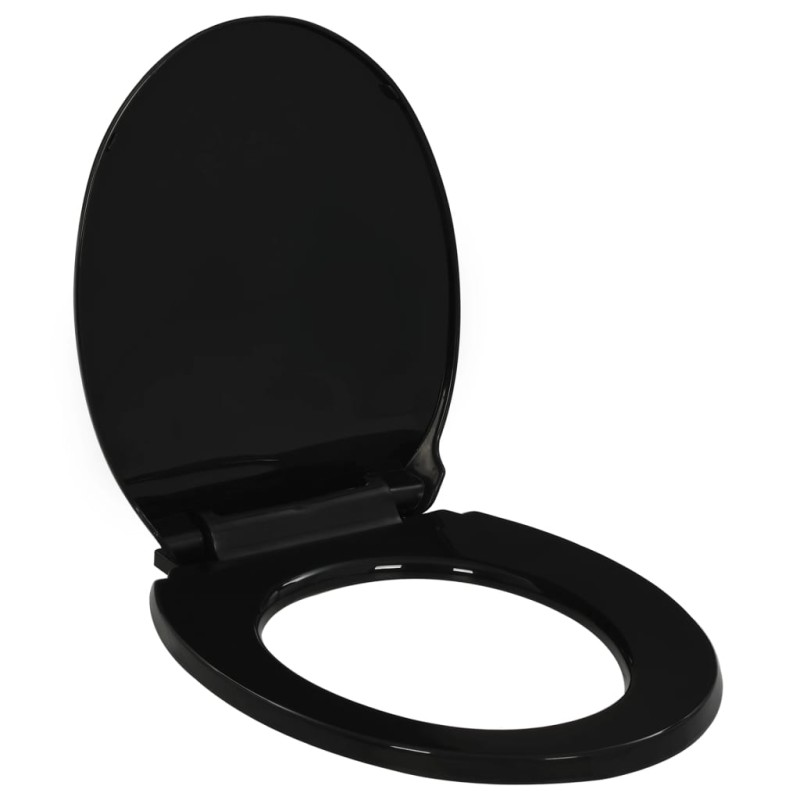 vidaXL Toilettensitz mit Absenkautomatik und Quick-Release Schwarz vidaXL Toilettensitz mit Absenkautomatik und Quick-Release Schwarz