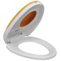 vidaXL Toilettensitz mit Absenkautomatik Erwachsene/Kinder Weiß & Gelb vidaXL Toilettensitz mit Absenkautomatik Erwachsene/Kinder Weiß & Gelb